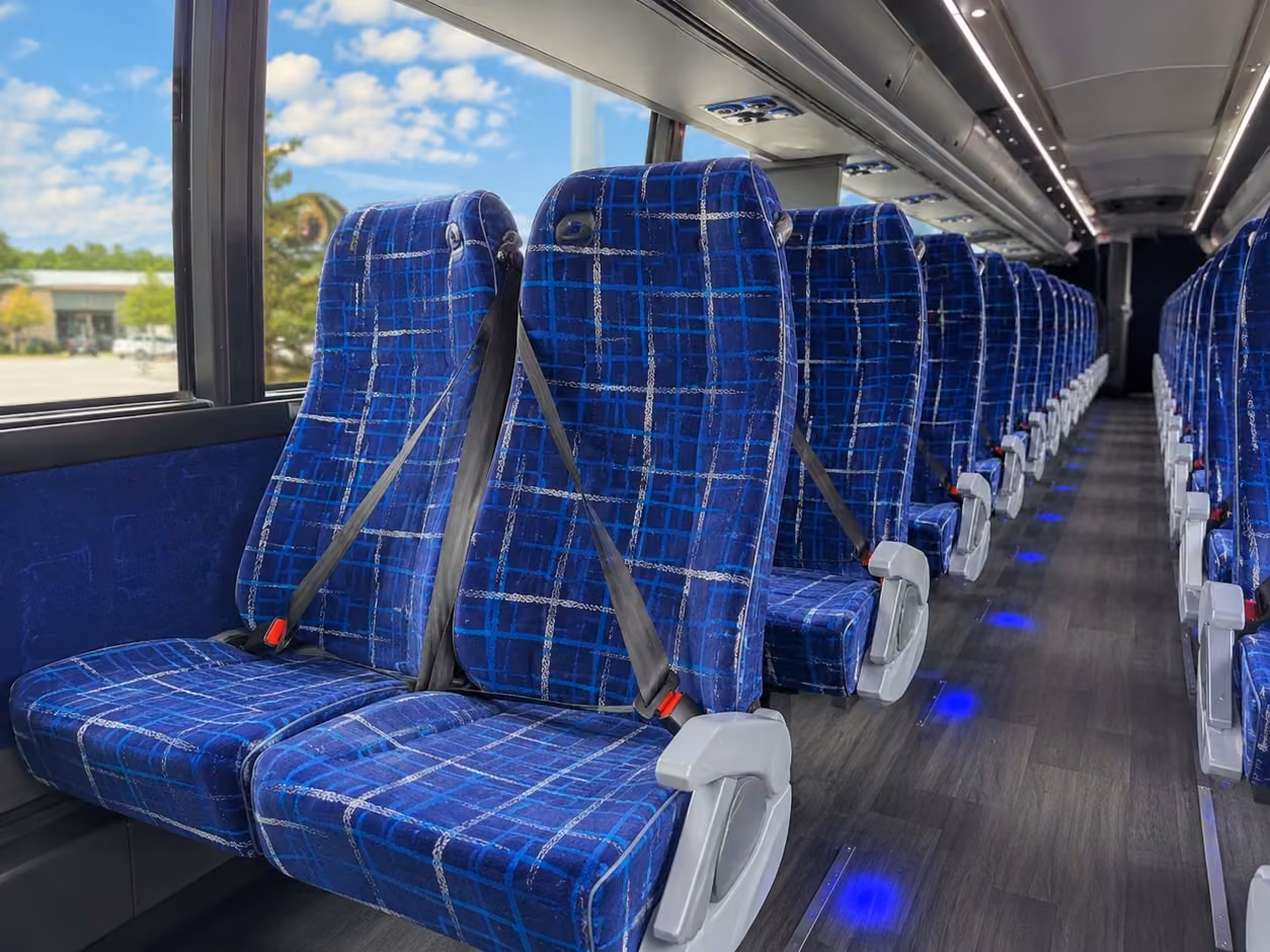 fort worth charter bus interior