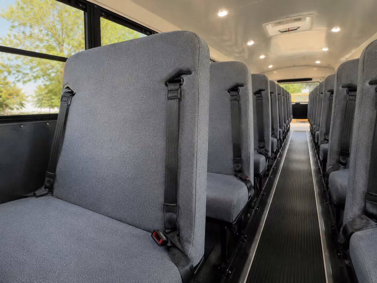 school bus inside